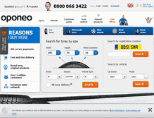 Tablet Screenshot of oponeo.co.uk