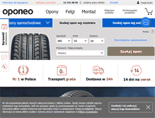 Tablet Screenshot of oponeo.pl