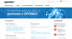 Desktop Screenshot of ir.oponeo.pl